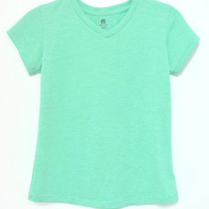C9 by Champion Mint Green Heather Performance Wear V-Neck Tech T-Shirt - Large